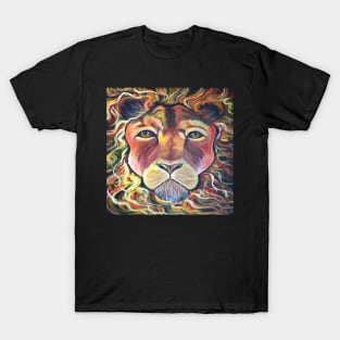 Original Abstract Leo Lion Art Vibrant Colors Beautiful Canvas Prints & Home Decor Gifts T-Shirt